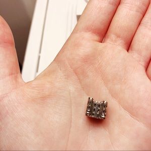 Silver Castle Bracelet Charm